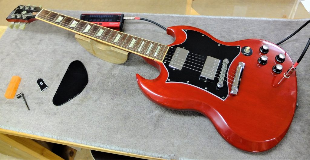 中古ギター・ベースの出品前のメンテナンス例：Gibson SG Standard 